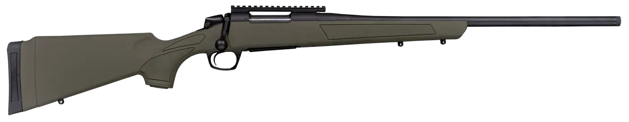 CVA CR3906G Cascade 7mm-08 Rem 4+1 22" Black Cerakote Steel Threaded Barrel, Black Cerakote Receiver, OD Green Synthetic Stock