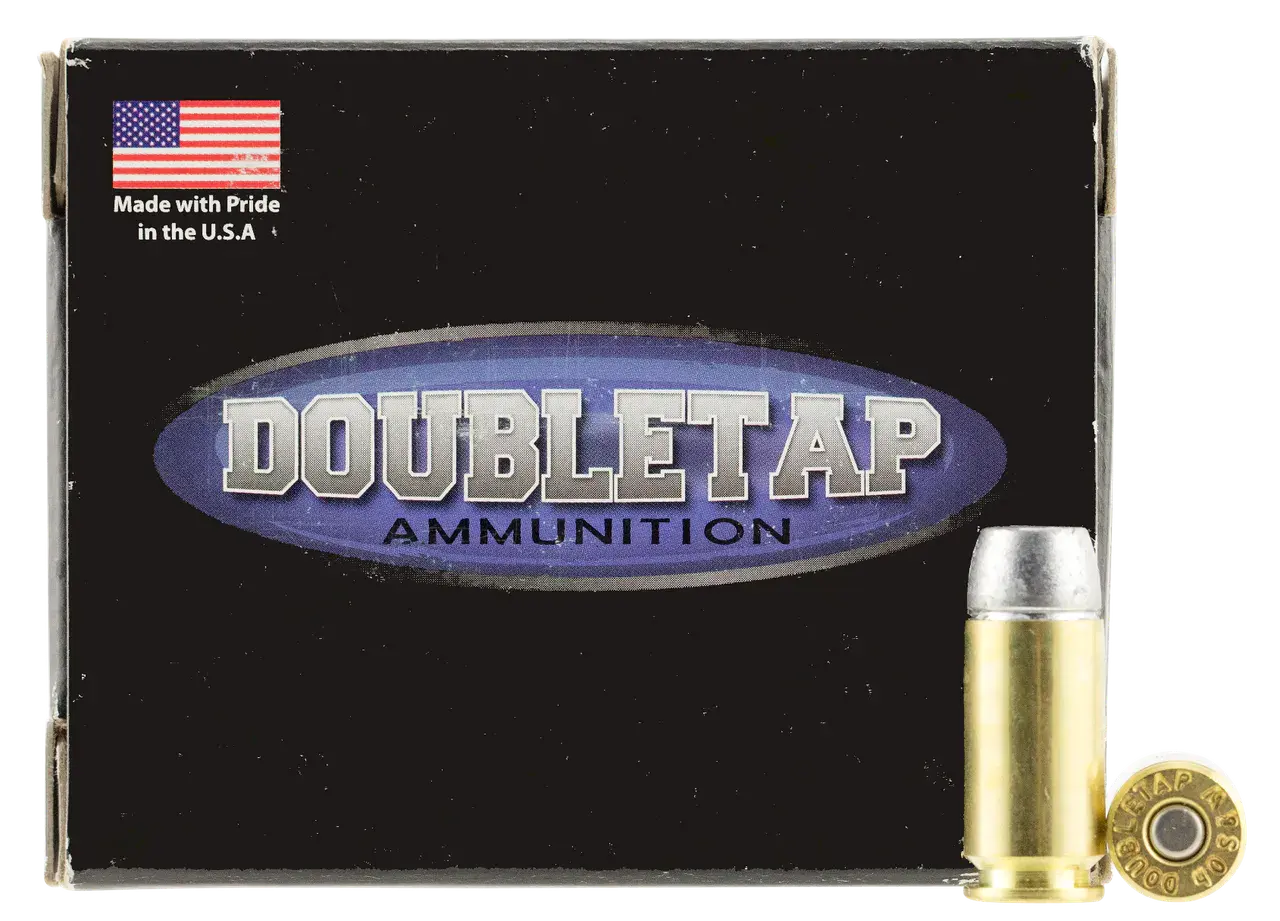 DoubleTap Ammunition 40200HC Hunter 40S&W 200gr Hard Cast Solid 20 Per Box/50 Case
