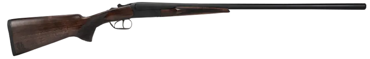 Heritage Mfg BL41028BK Badlander Full Size 410 Bore Break Open 3" 2rd 28" Black Chrome Side By Side Barrel, Black Chrome Receiver, Fixed Turkish Walnut Stock