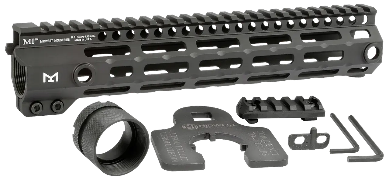 Midwest Industries MIG4M105 Tactical G4M Handguard Aluminum Black Anodized AR-15