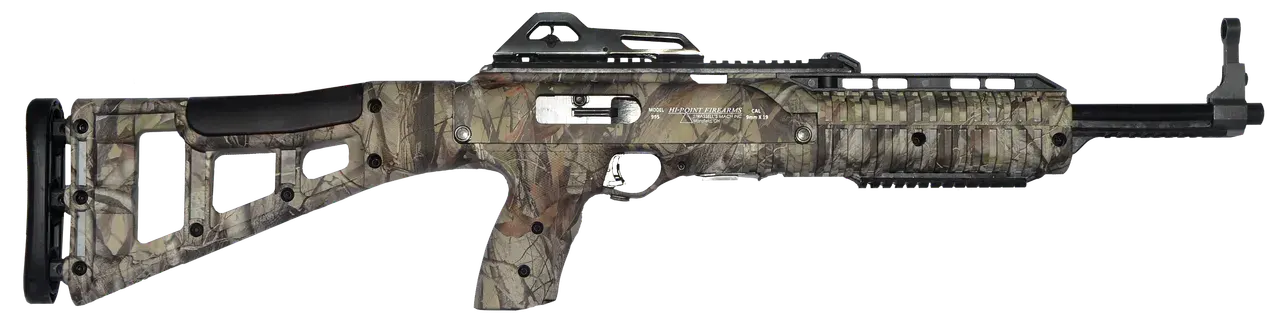 Hi-Point 995TSWC 995TS Carbine 9mm Luger 16.50" 10+1 Woodland Camo All Weather Skeletonized Stock Polymer Grip Right Hand