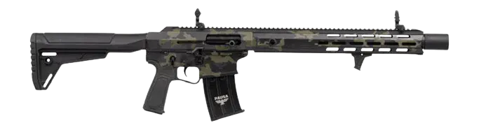 Panzer Arms PAAR12PROBMLF AR12 Pro-L Semi-Auto 3" 5+1 18.50" Black Barrel, Multicam Aluminum Receiver w/Picatinny Rail, M-LOK Handguards, Gray Synthetic Stock, Black Polymer Grip