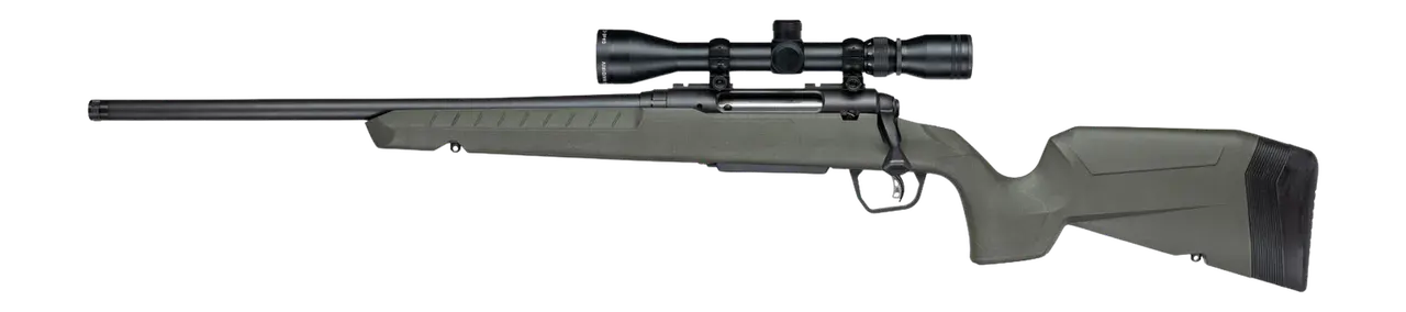 Savage Arms 33194 Axis 2 XP 30-06 Springfield 4+1 20" Matte Black Carbon Steel Threaded Barrel & Drilled & Tapped Receiver, OD Green Synthetic Fixed w/Pistol Grip Stock, 3-9x40mm Duplex Scope, Left Ha