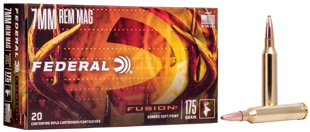 Federal F7RFS2 Fusion 7mmRem 175gr Bonded Soft Point 20 Per Box/10 Case