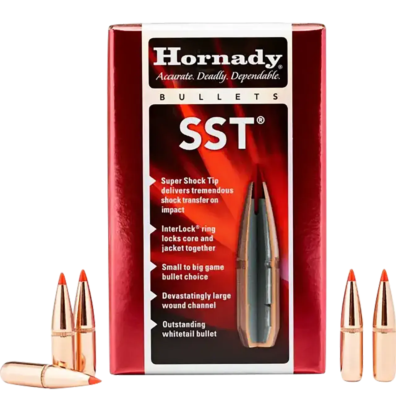 Hornady 26202 SST 6.5mm .264 129 gr Super Shock Tip 100 Per Box/ 15 Case