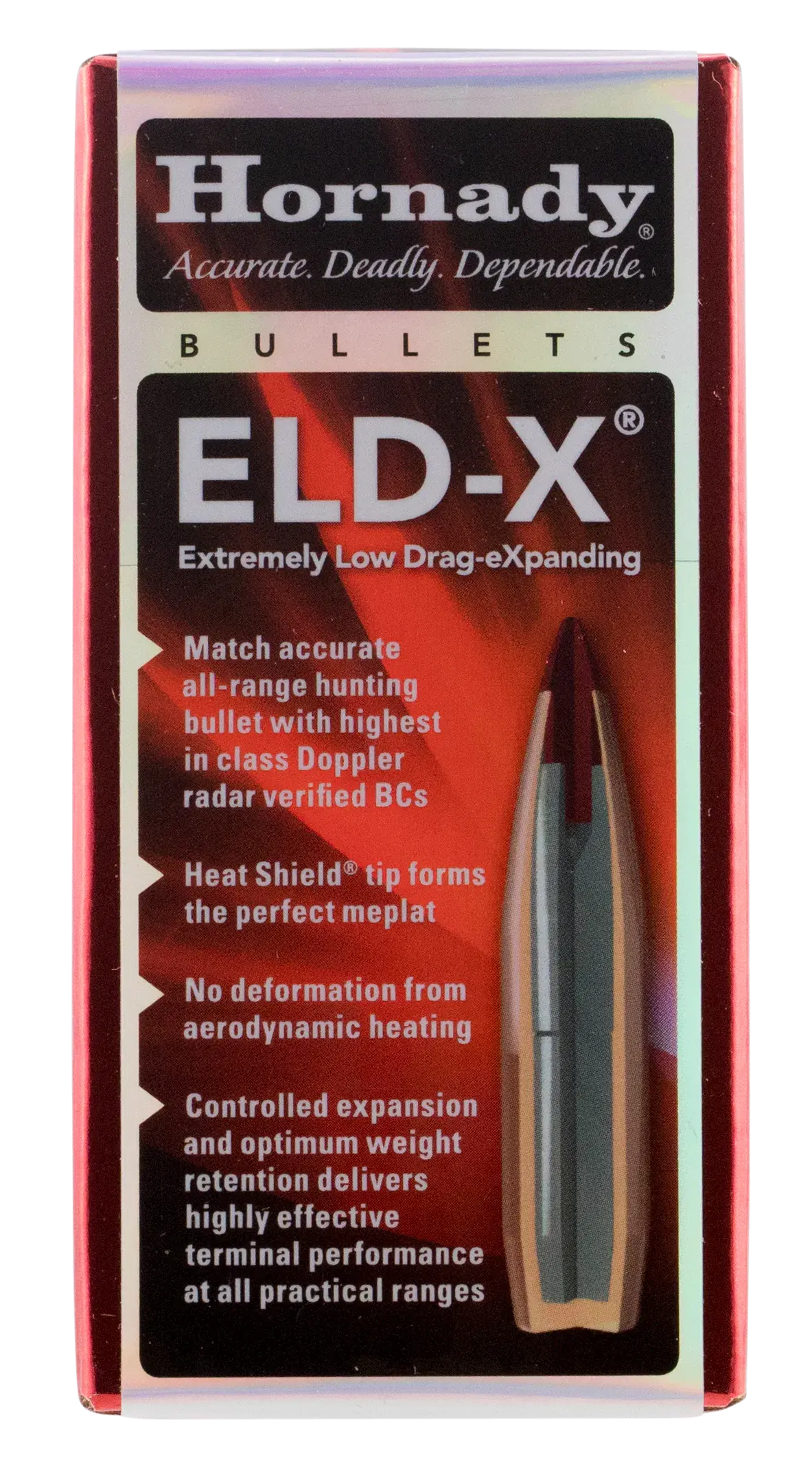 Hornady 25418 ELD-X 25 Cal .257 110 gr Extremely Low Drag eXpanding 100 Per Box/ 25 Case