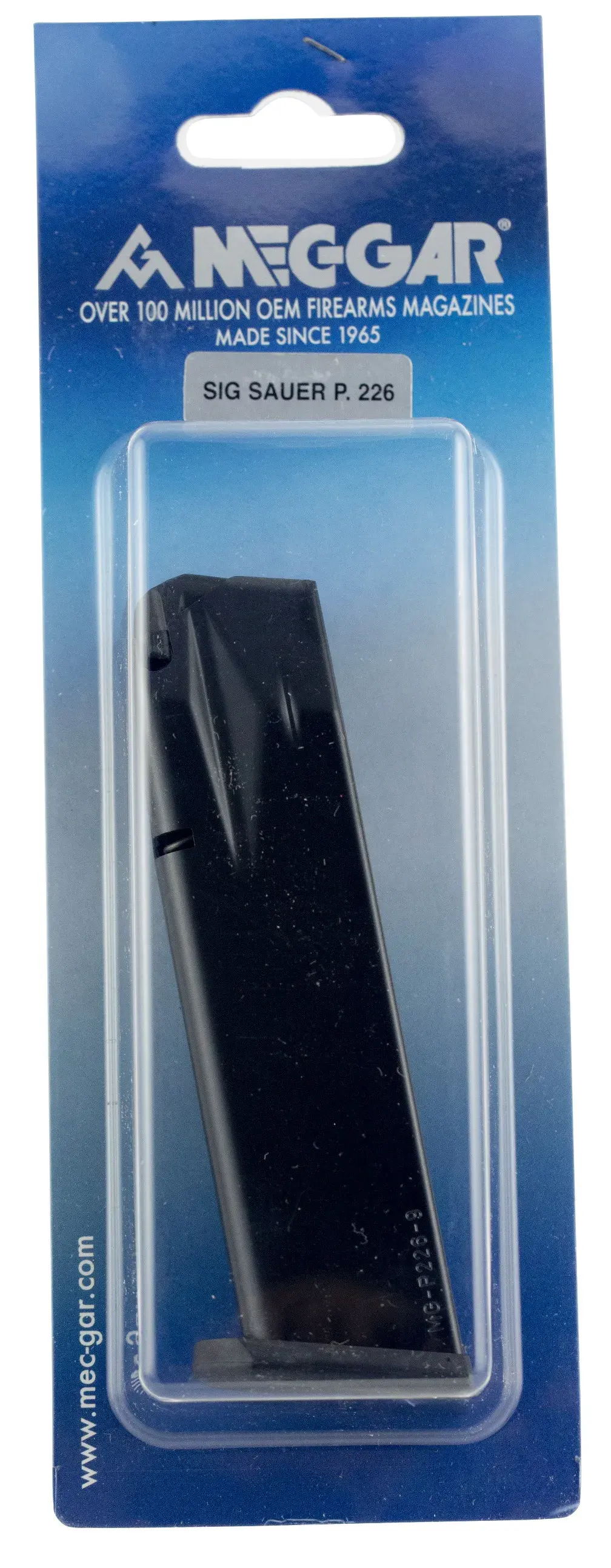 Mec-Gar MGP22618AFC Sig P226 18rd 9mm Luger, Blued w/Anti-Friction Coating Carbon Steel