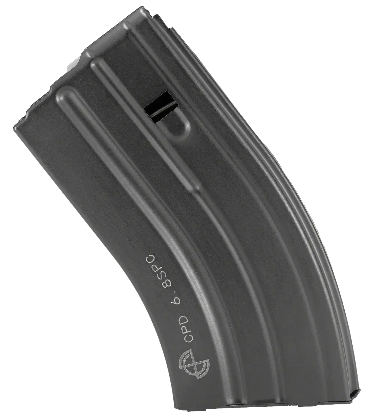 DuraMag 2068041207CPD SS 20rd 22 Nosler/6.8 SPC for AR-15 Black w/ Gray Follower Detachable