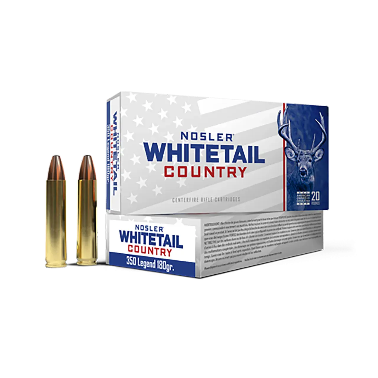 Nosler 40130 Whitetail Country 350Legend 180gr 20 Per Box/10 Case