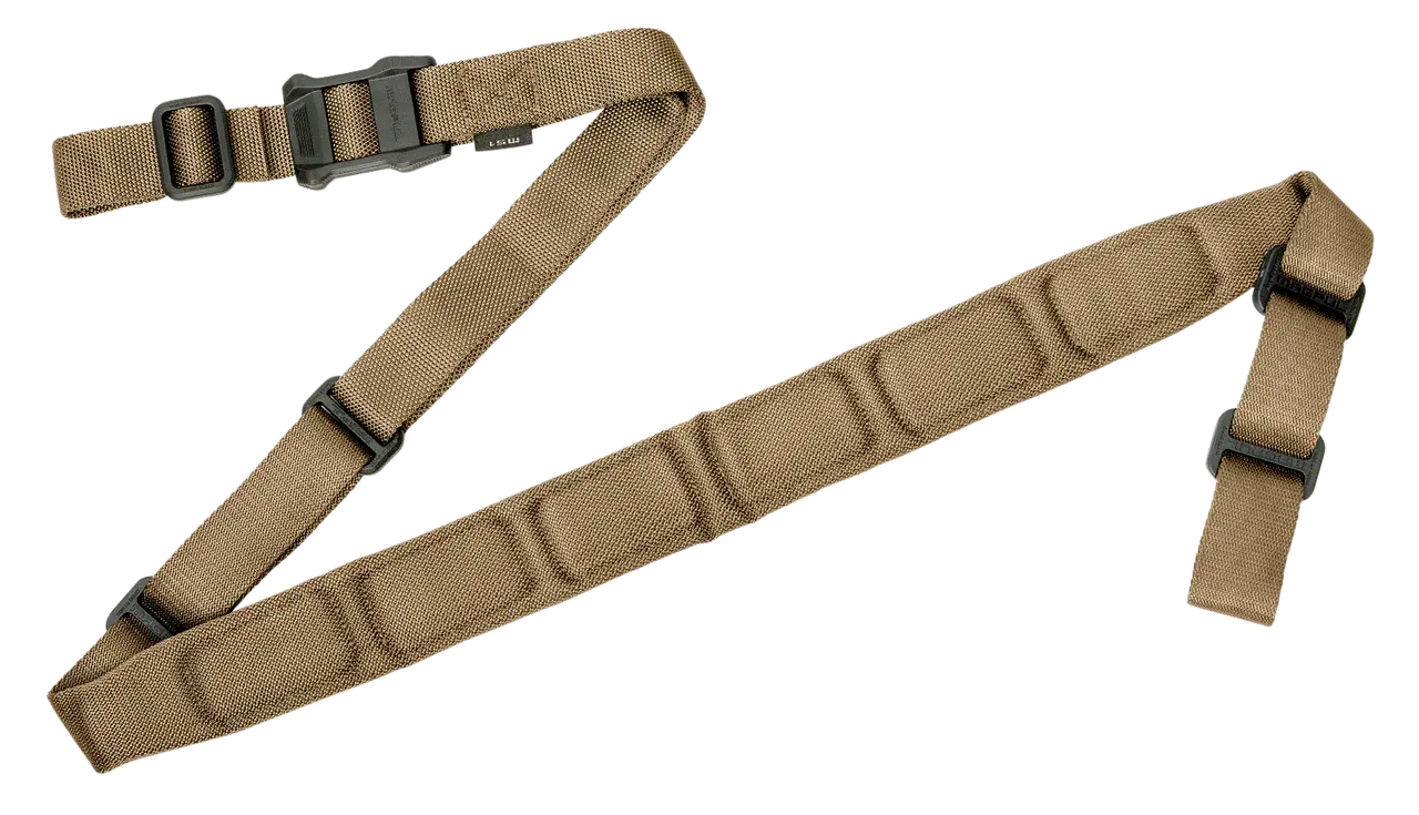 Magpul MAG545COY MS1 Sling Coyote Tan Nylon 48"-60" OAL Padded Two-Point Rifle