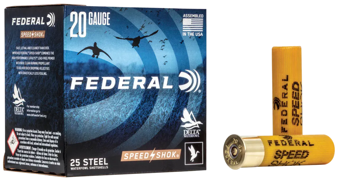 Federal WF2093 Speed-Shok 20Gauge 3" 7/8oz 3Shot 25 Per Box/10 Case