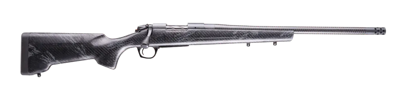 Bergara Rifles B14S1214CF B-14 Cima CF 22 Creedmoor 4+1 20" Carbon Fiber CURE Threaded Barrel, Sniper Gray Cerakote Steel Drilled & Tapped Receiver, Carbon Fiber w/Black & Gray Sponge Accents RTM Spor