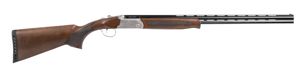 EAA GIRSAN 336002 Balikli Blue Label Youth 410 Bore Break Open 3" 2rd 18.50" Blued Over/Under Vent Rib Barrel, Aluminum Pheasant Engraved Receiver, Fixed Turkish Walnut Stock