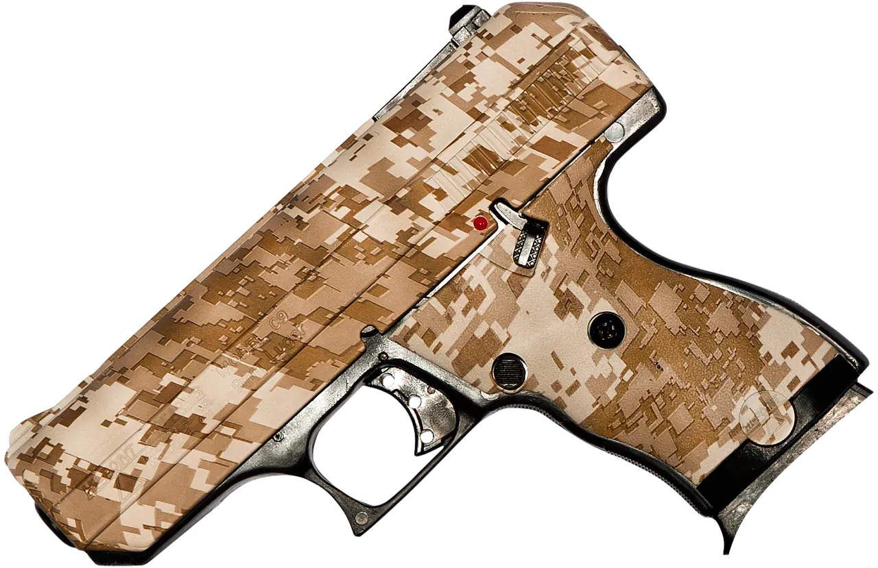 Hi-Point 916DD C9 9mm Luger 8+1, 3.50" Black Steel Barrel, Hydro-Dipped Digital Desert Camo Serrated Steel Slide, Hydro-Dipped Digital Desert Camo Polymer Frame & Grip