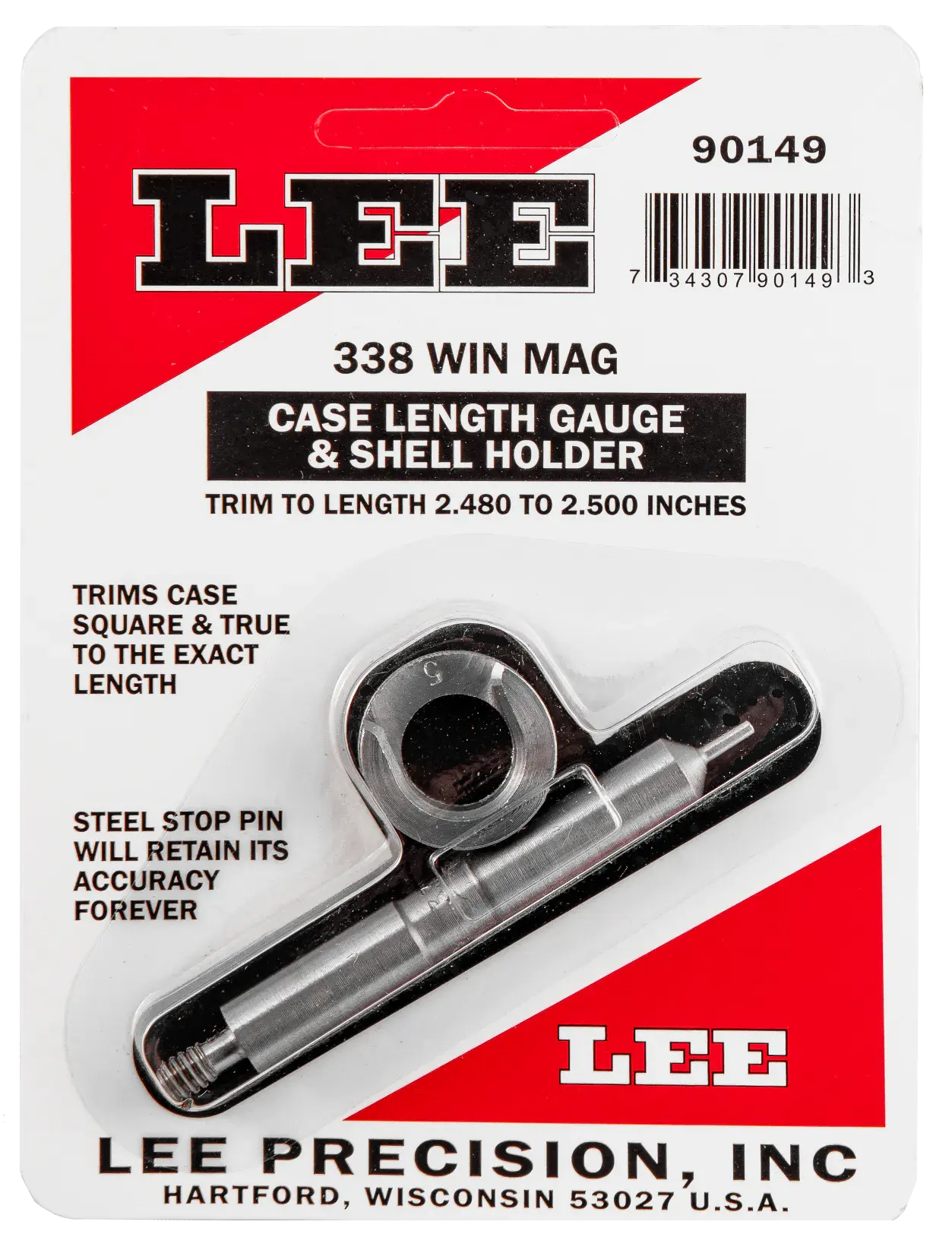 Lee Precision 90149 Case Length Gauge 338 Win Mag