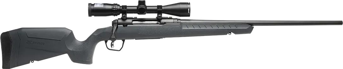 Savage Arms 32173 Axis 2 XP Combo Full Size 243 Win 4+1 22" Black Sporter Barrel, Black Carbon Steel Receiver Drilled & Tapped, Gray Fixed Synthetic Stock, Weaver 3-9x40mm Scope, Right Hand