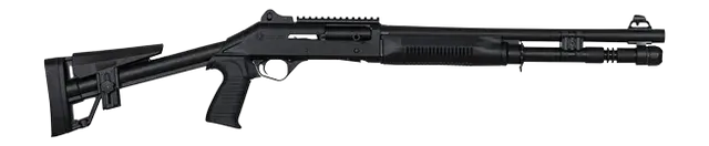 Panzer Arms PAM4TSSBSS M4 Semi-Auto 3" 5+1 18.50" Black Barrel, Black Aluminum Receiver w/Picatinny Rail, Black Skeleton Synthetic Stock & Grip