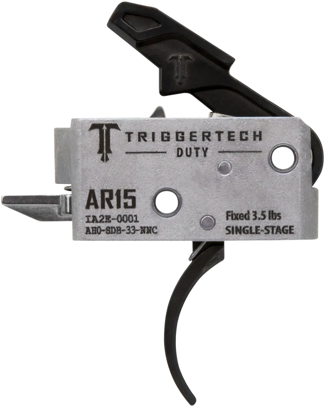 TriggerTech AH0SDB33NNC Duty Curved Trigger Single-Stage 3.50 lbs Draw Weight Fits AR-15