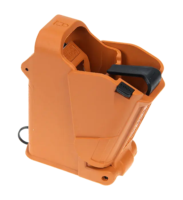 Maglula UP60BO UpLULA Loader & Unloader Double Stack Single Stack Orange Polymer 9mm Luger 45 ACP Pistols