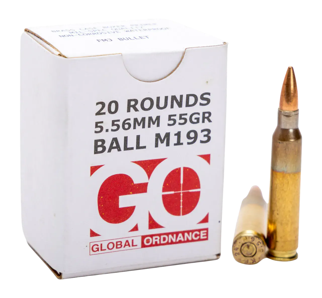 GO 850003223346 556X45 M193 55GR FMJ 20/50