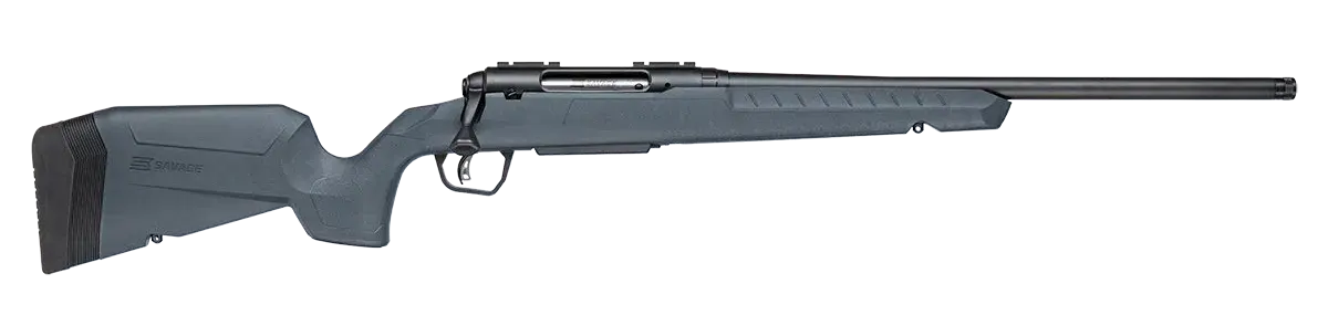 Savage Arms 33132 Axis 2 25-06 Rem 4+1 20" Matte Black Carbon Steel Threaded Barrel, Drilled & Tapped Receiver, Gray Fixed w/Pistol Grip Synthetic Stock, Right Hand