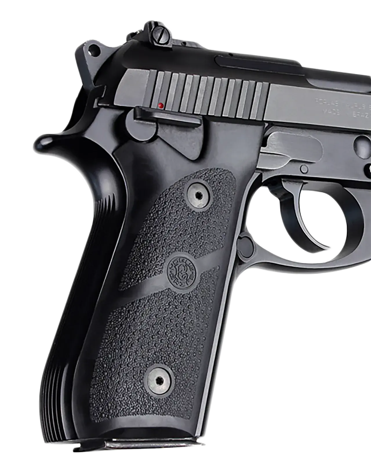 Hogue 99010 Grip Panels Black Rubber for Taurus PT-92, PT-99