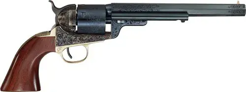 CIMARRON 1851RM WB HICKOK 38SPL CHARCOAL BLUED ENGRAVED
