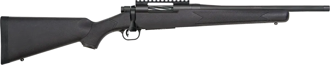 Mossberg 28229 Patriot Carbine 308 Win 5+1 16.25" Matte Blued Threaded Bull Barrel, Matte Blued Picatinny Rail Receiver, Black Fixed Synthetic Stock