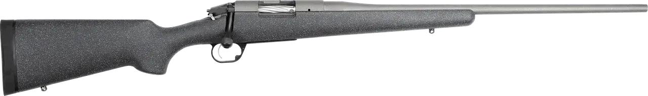Bergara Rifles BPR28308 Premier Mountain 308 Win 4+1 22" Tactical Gray Cerakote Barrel, Tactical Gray Cerakote Stainless Steel Receiver, Gray Speckled Black Stock, Right Hand