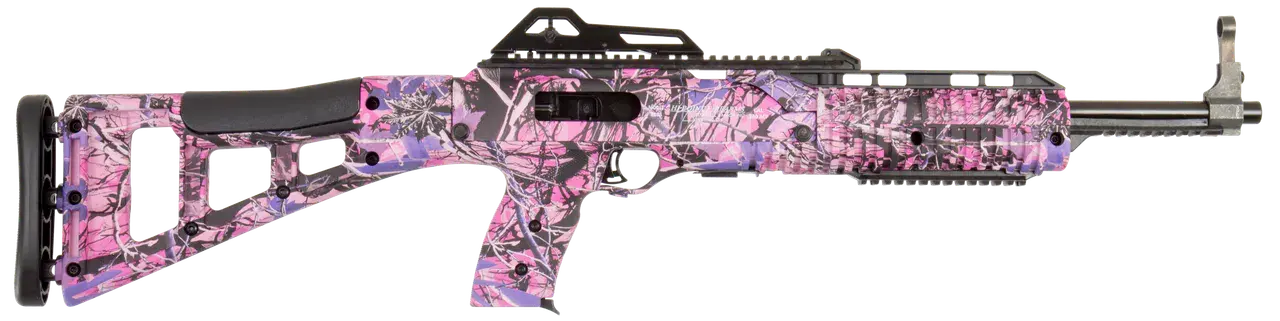 Hi-Point 3895TSPI 3895TS Carbine 380 ACP 10+1 16.50" Threaded Barrel, Country Girl Metal Finish, Country Girl Camo Fixed All Weather Skeletonized Stock & Polymer Grip