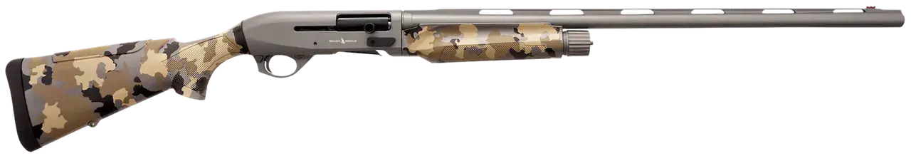 Silver Eagle Arms A21228OS2 Alpha 2 12 Gauge 3" 4+1 28" Gray Cerakote Chrome Lined Vent Rib Barrel & Steel Receiver, Old School Camo Synthetic Fixed Stock